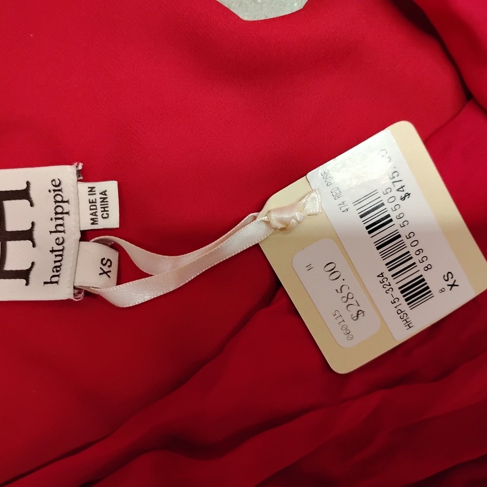 Haute Hippie Vibrant Red Blouse XS